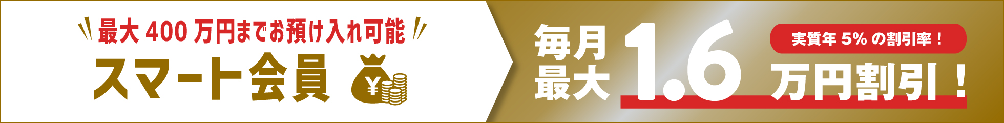 初期費用をどこよりも安く、毎月の家賃も最大4万円引きで住める「スマート会員とは」