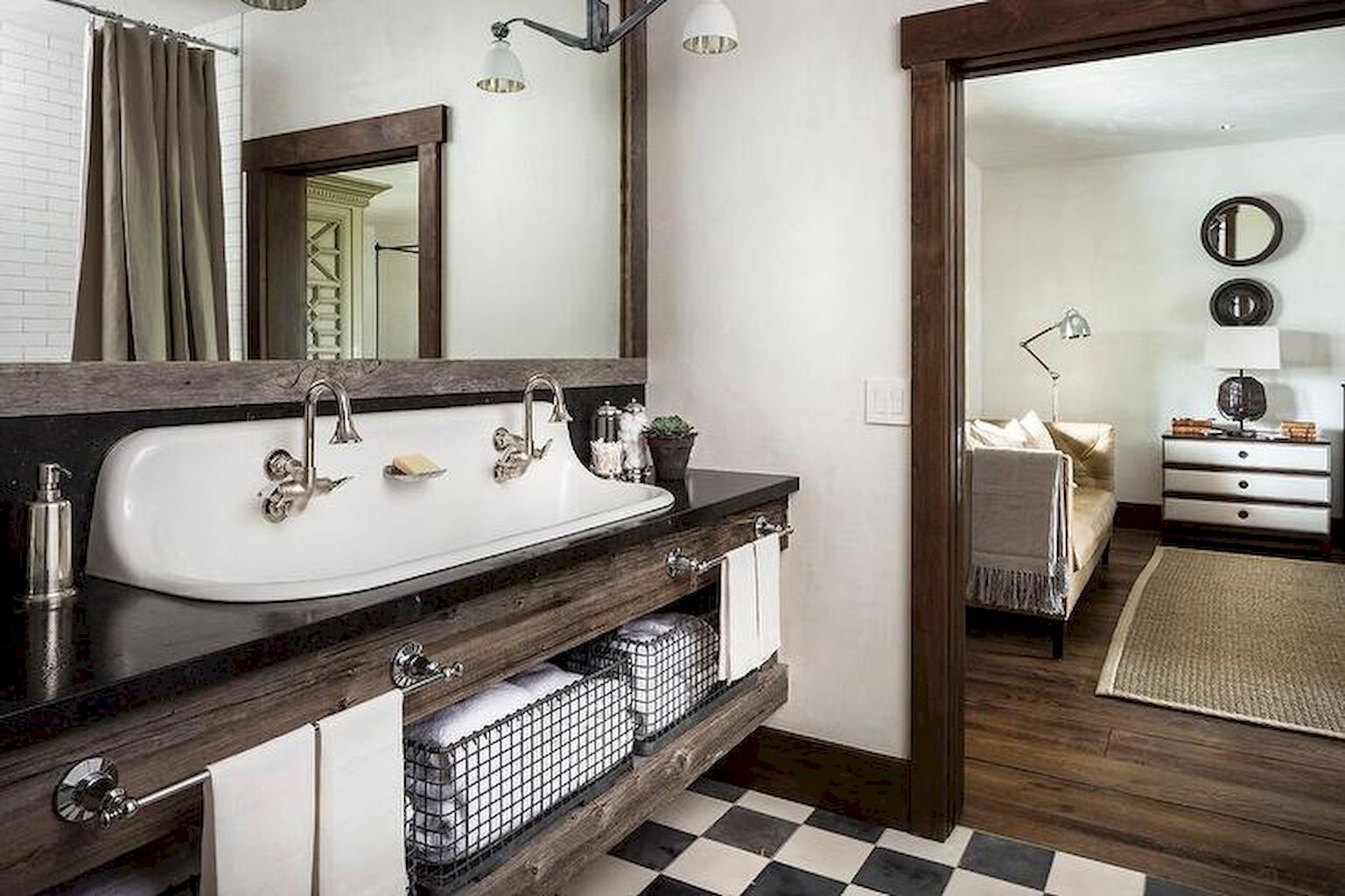 101 stunning farmhouse bathroom tile floor decor ideas and remodel to inspi...